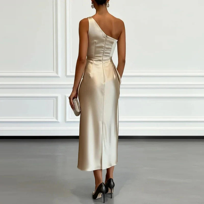 Gracia Satin Wedding Guest Dress