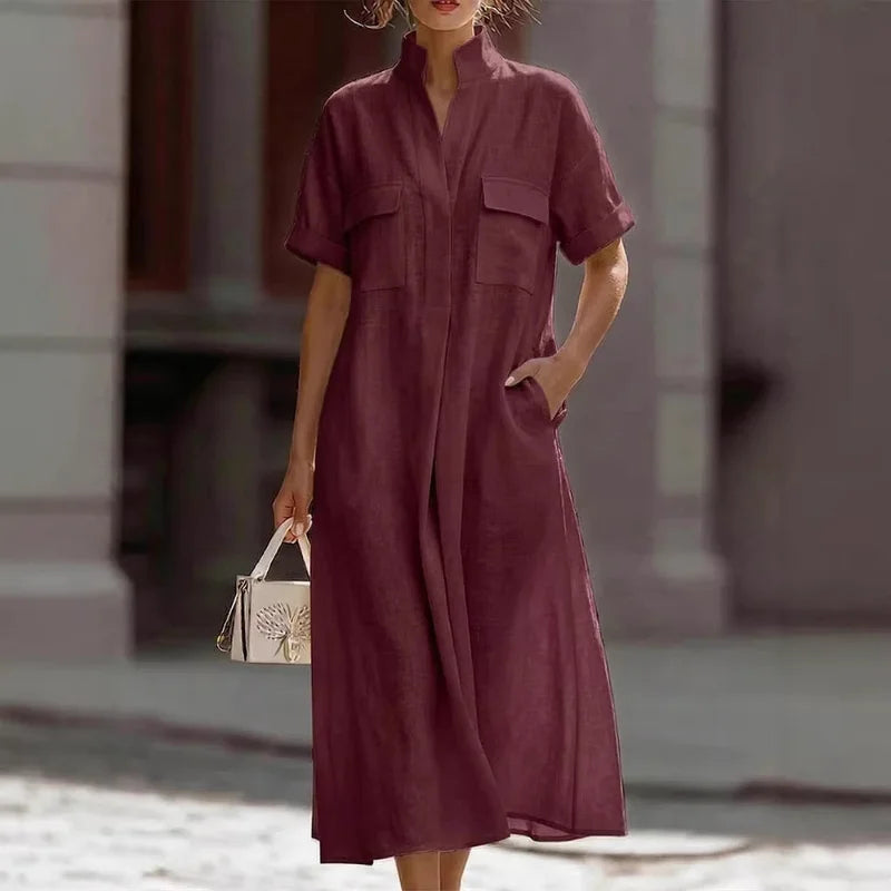 Ivy Loose Shirt Dress