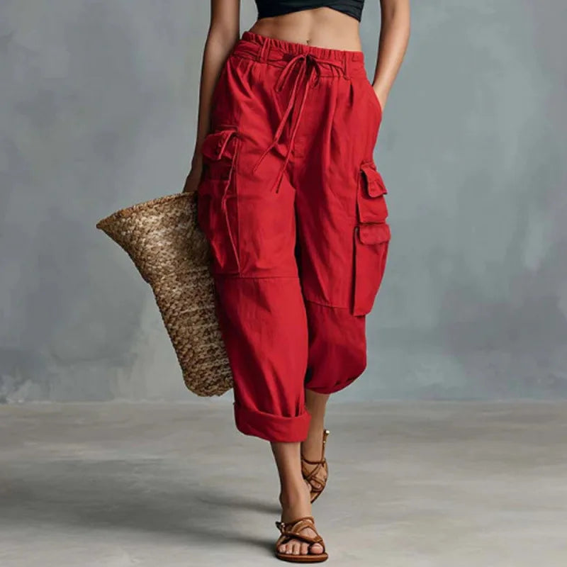 Namina Relaxed Drawstring Cargo Pants