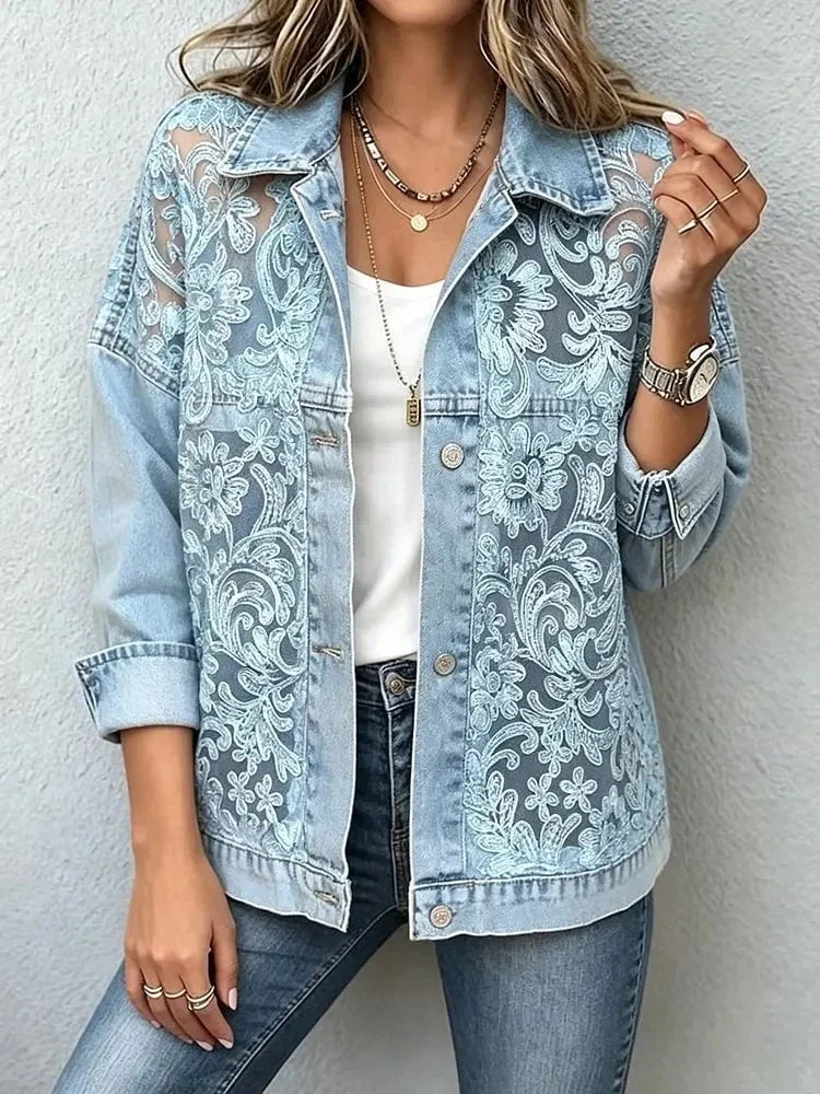 Clara Lace Denim Jacket