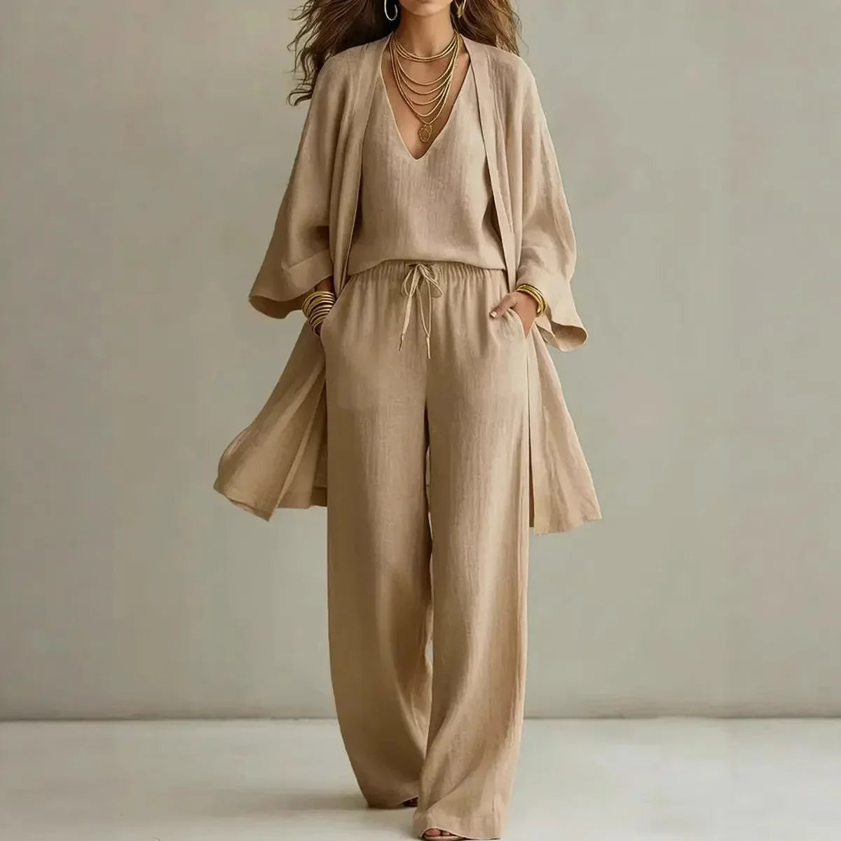 Bailey Linen 3 Piece Co-ord Set
