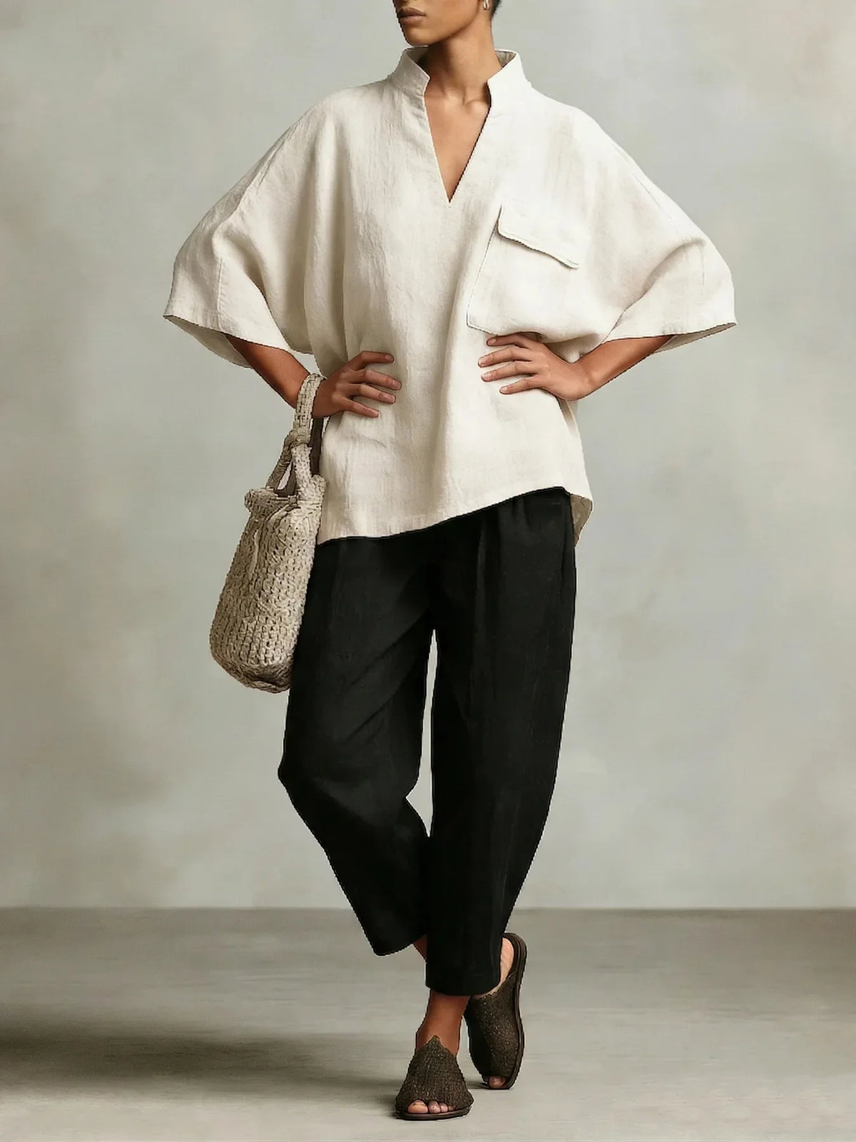 Monica Poncho Co-Ord Set