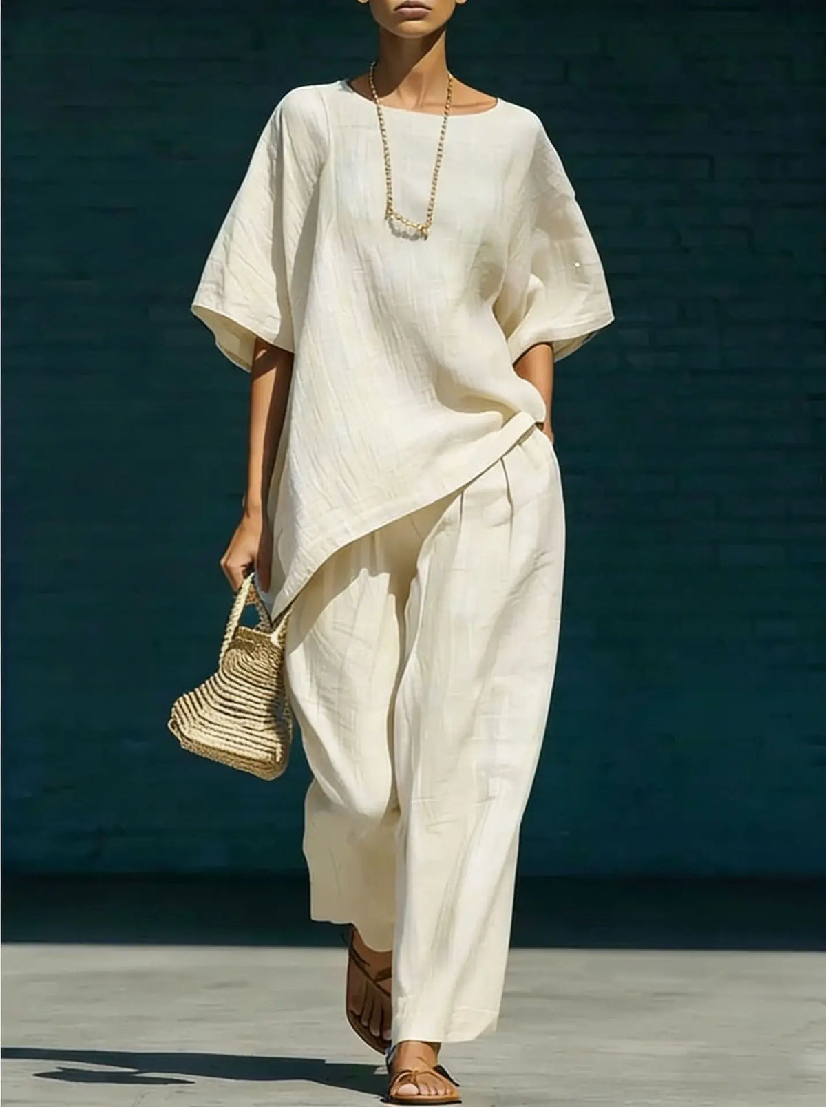 Kalynra Linen Matching Set