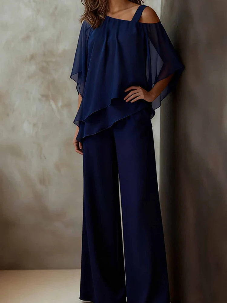 Callie Flowy Wide Leg Pant Set