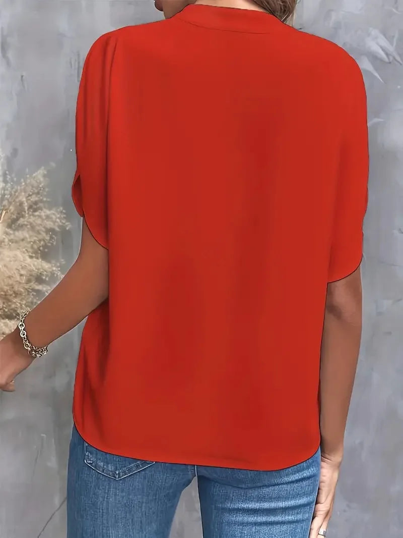 Clarke Silk Drape Blouse