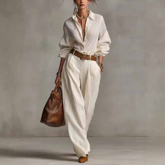 Avery Button Down Lounge Set