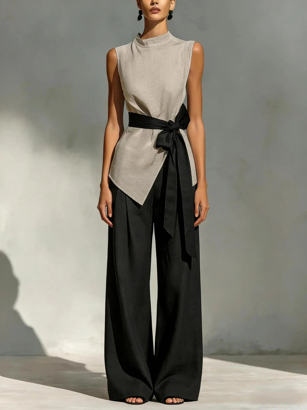 Valentia Contrast Waist Jumpsuit