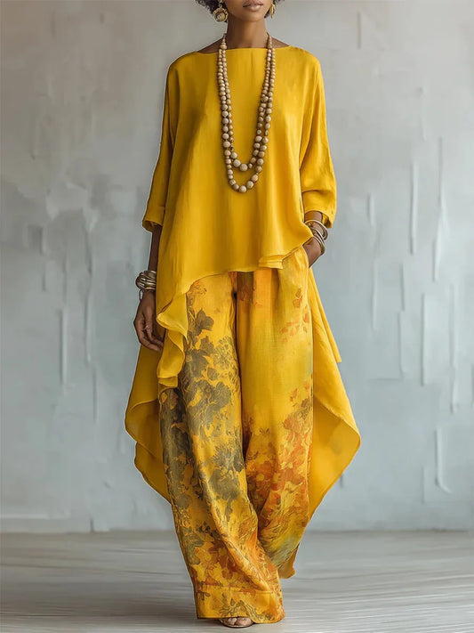 Harper Printed Loose Two-Piece Set
