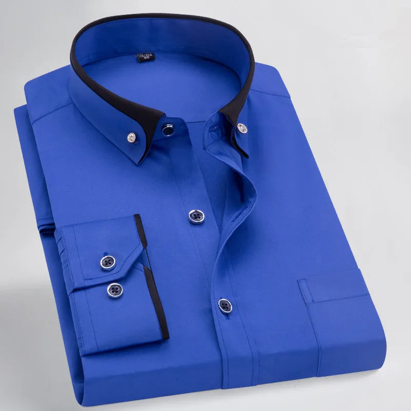 Marcus Contrast Collar Dress Shirt