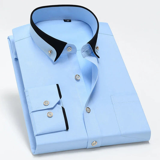Marcus Contrast Collar Dress Shirt