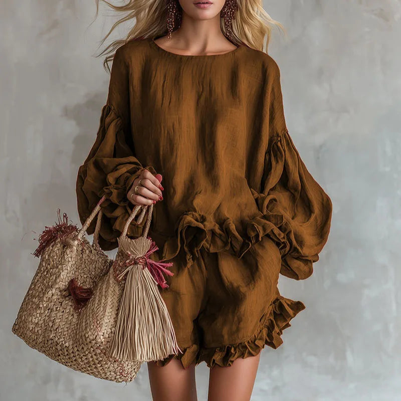 Pandora Ruffle Mini Dress