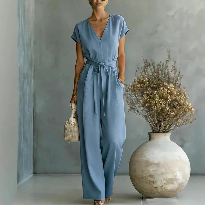 Mabel V-Neck One Piece Set