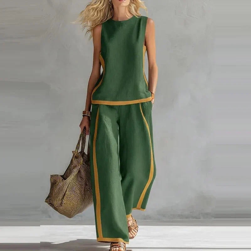 Andrea Wide Leg Matching Set