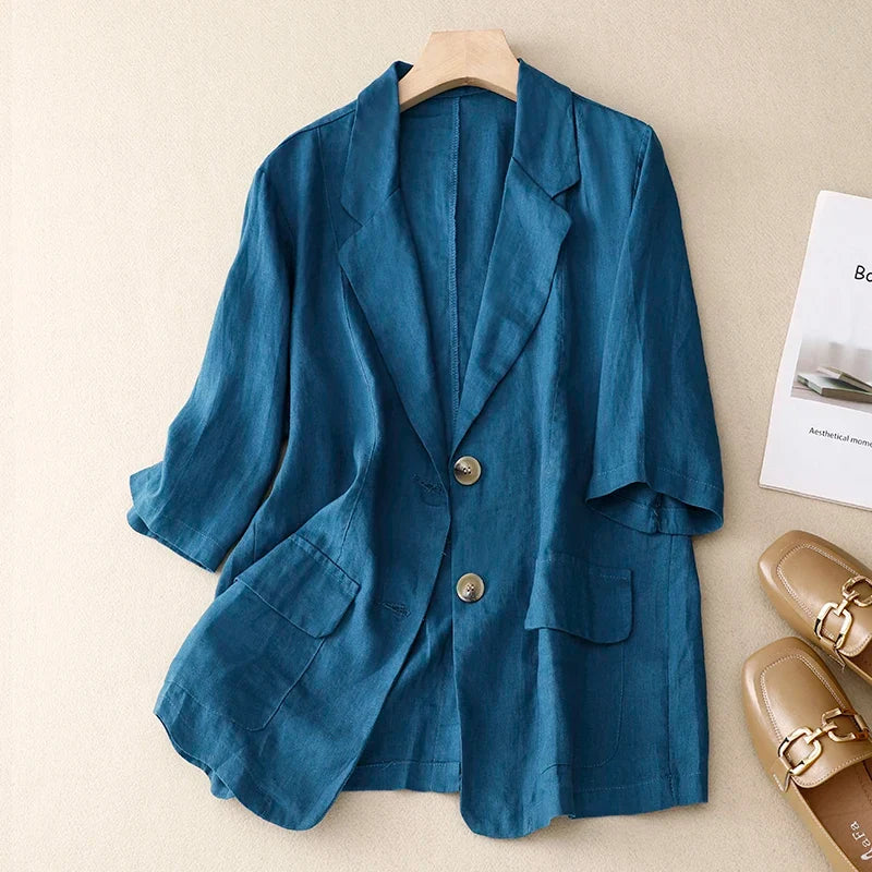 Jennifer Linen Blend Blazer