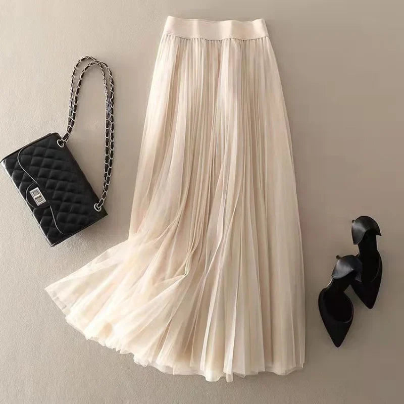 Jessica Pleated Flowy Skirt