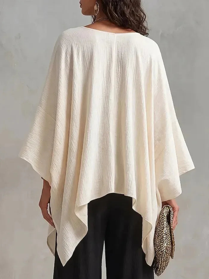 Amanda Batwing V Neck Blouse