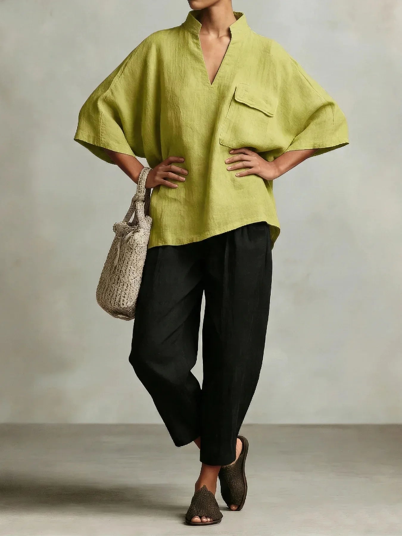 Monica Poncho Co-Ord Set