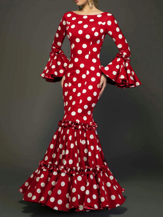 Iris Polka Dot Wedding Guest Midi Dress