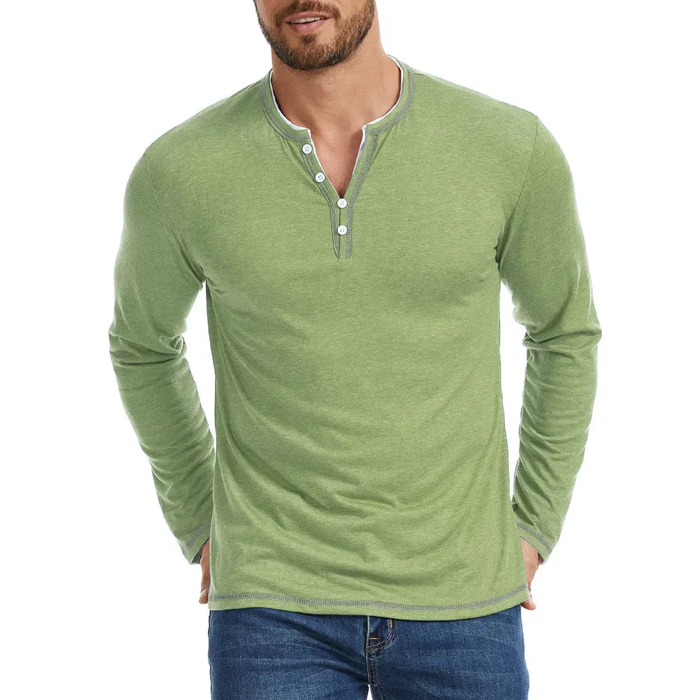 Theo Henley Long Sleeve Shirt