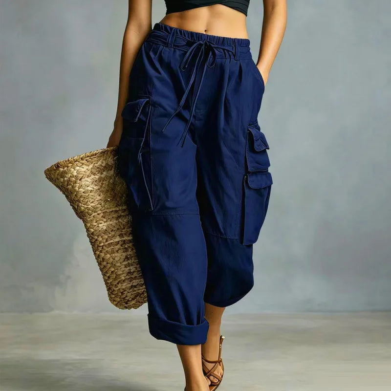Namina Relaxed Drawstring Cargo Pants