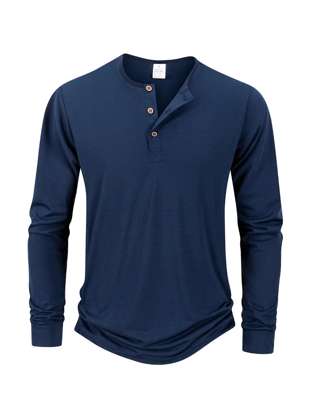 Marco Henley Long Sleeve Neckline Shirt
