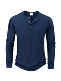 Marco Henley Long Sleeve Neckline Shirt