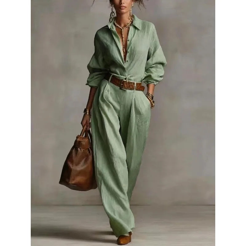 Avery Button Down Lounge Set