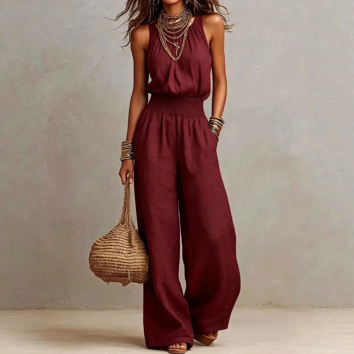 Lorena Flowing Wide Leg Jumpsuit