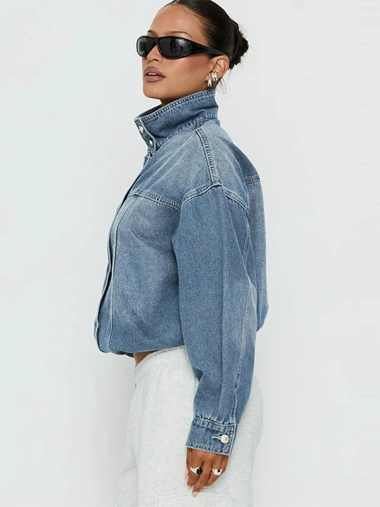 Louise Cropped Denim Jacket