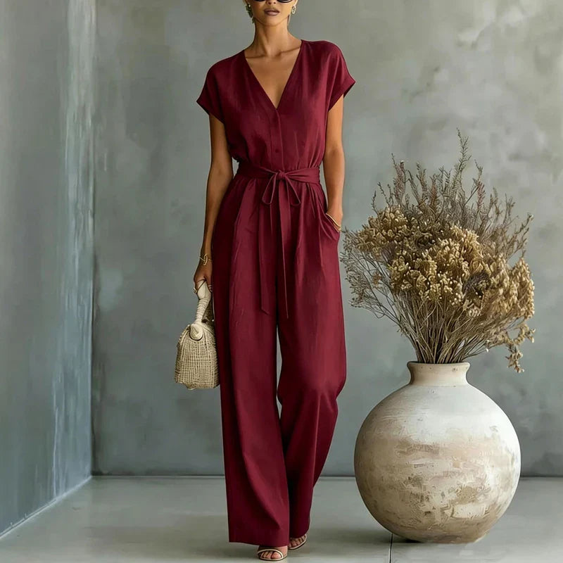 Mabel V-Neck One Piece Set