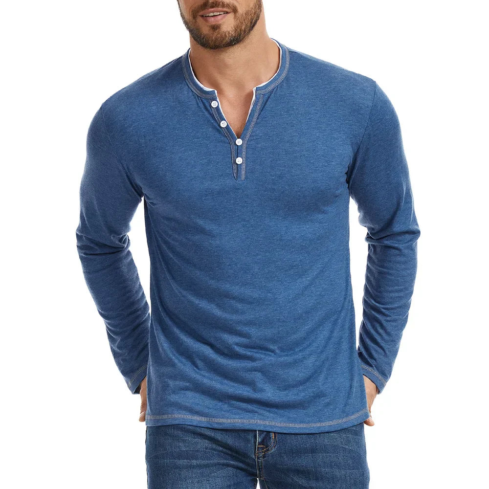 Theo Henley Long Sleeve Shirt