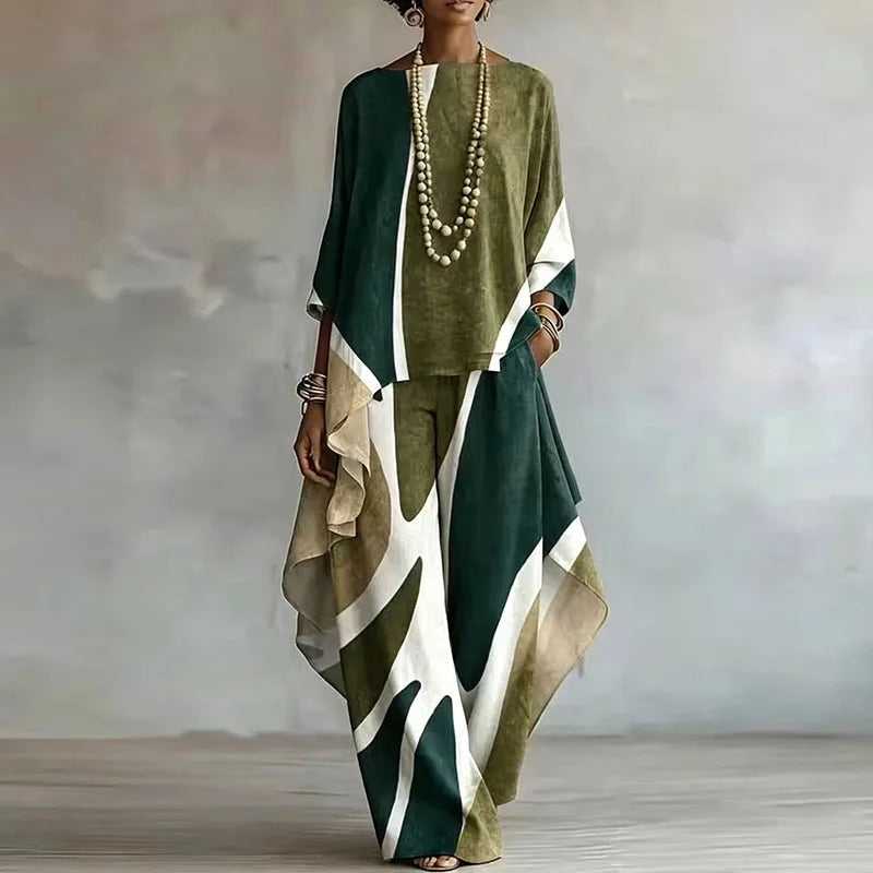 Ophelia Abstract Trouser Set