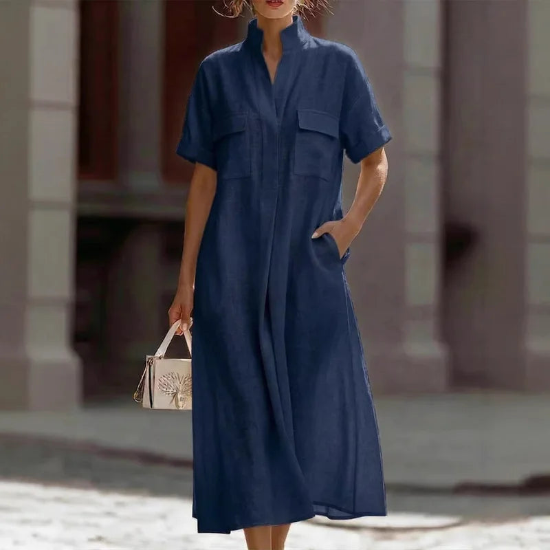 Ivy Loose Shirt Dress
