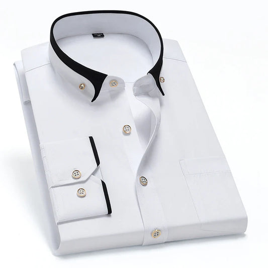 Marcus Contrast Collar Dress Shirt