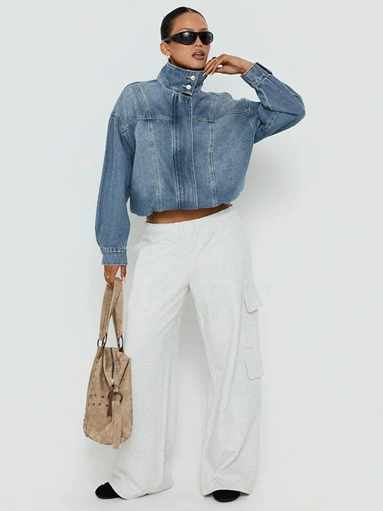Louise Cropped Denim Jacket