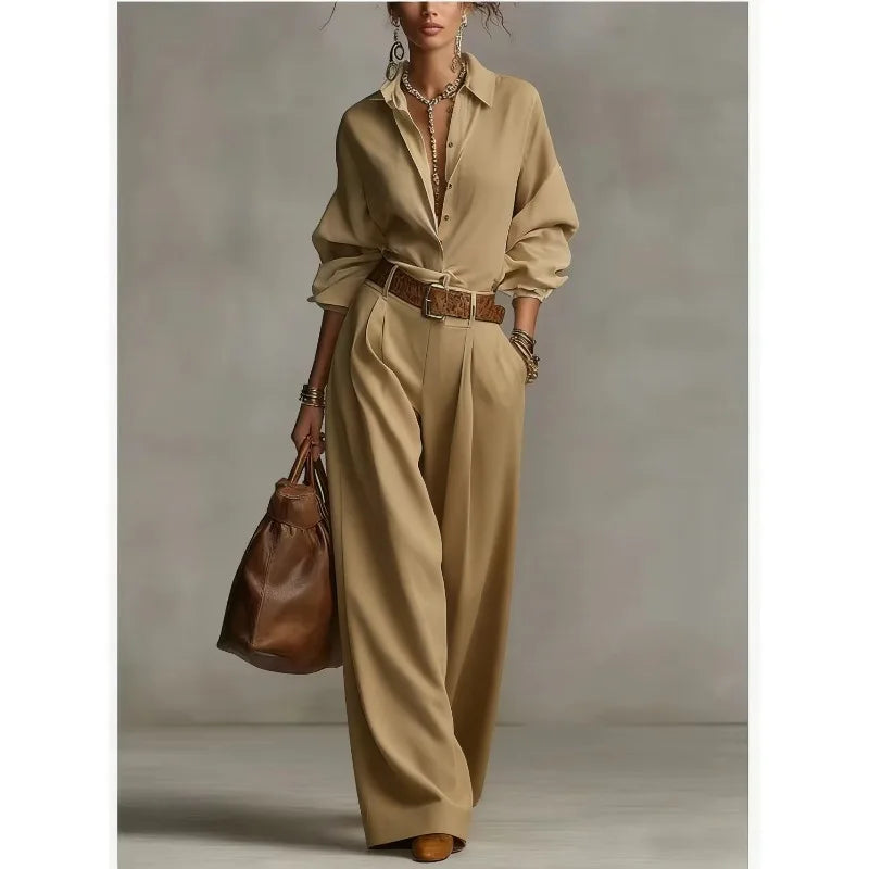 Avery Button Down Lounge Set