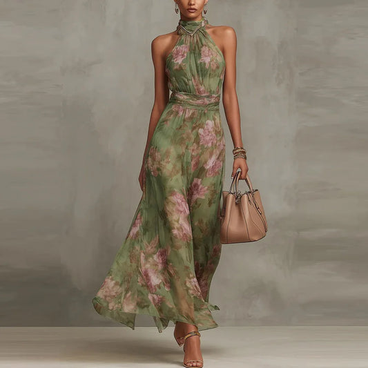Natalie Floral Maxi Wedding Guest Dress
