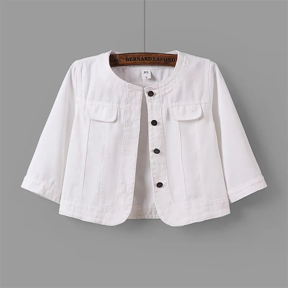 Chloe Cropped Denim Jacket