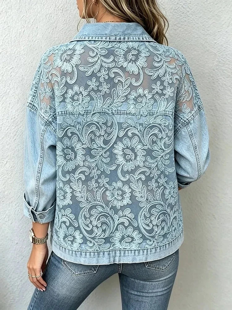 Clara Lace Denim Jacket