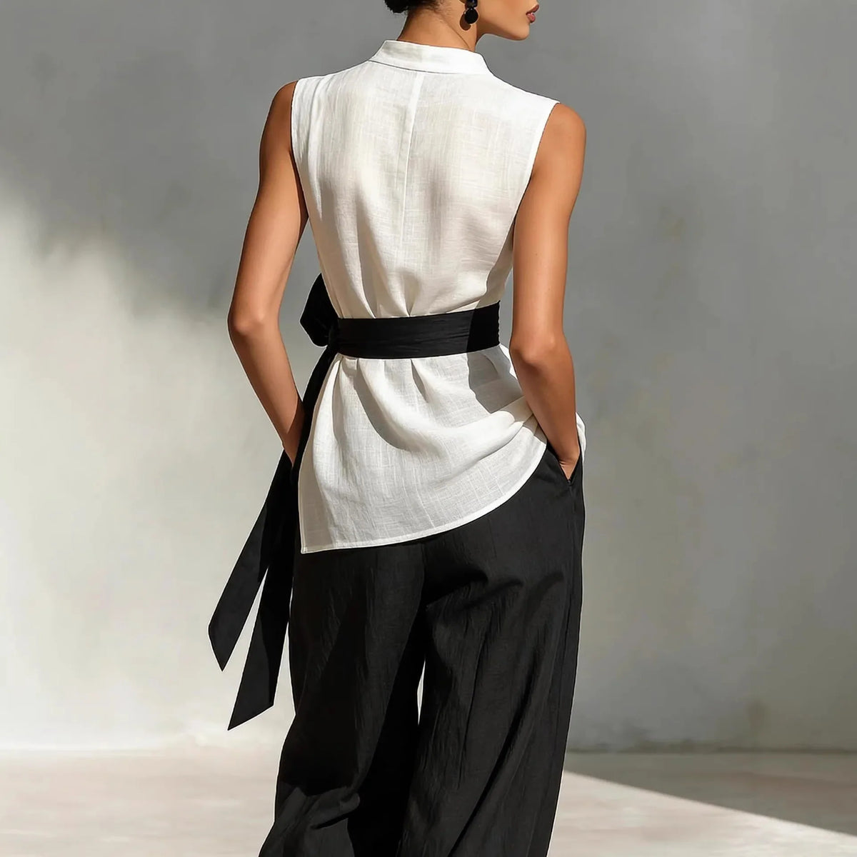 Valentia Contrast Waist Jumpsuit