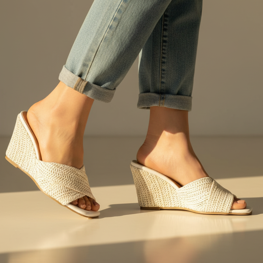 Valeria Raffia Platform Sandals