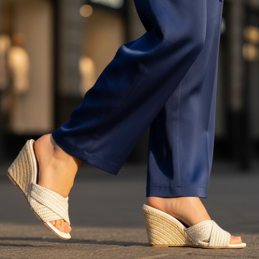 Valeria Raffia Platform Sandals