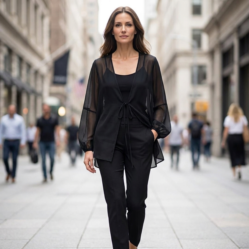 Daisy Tie Front Chiffon Blouse