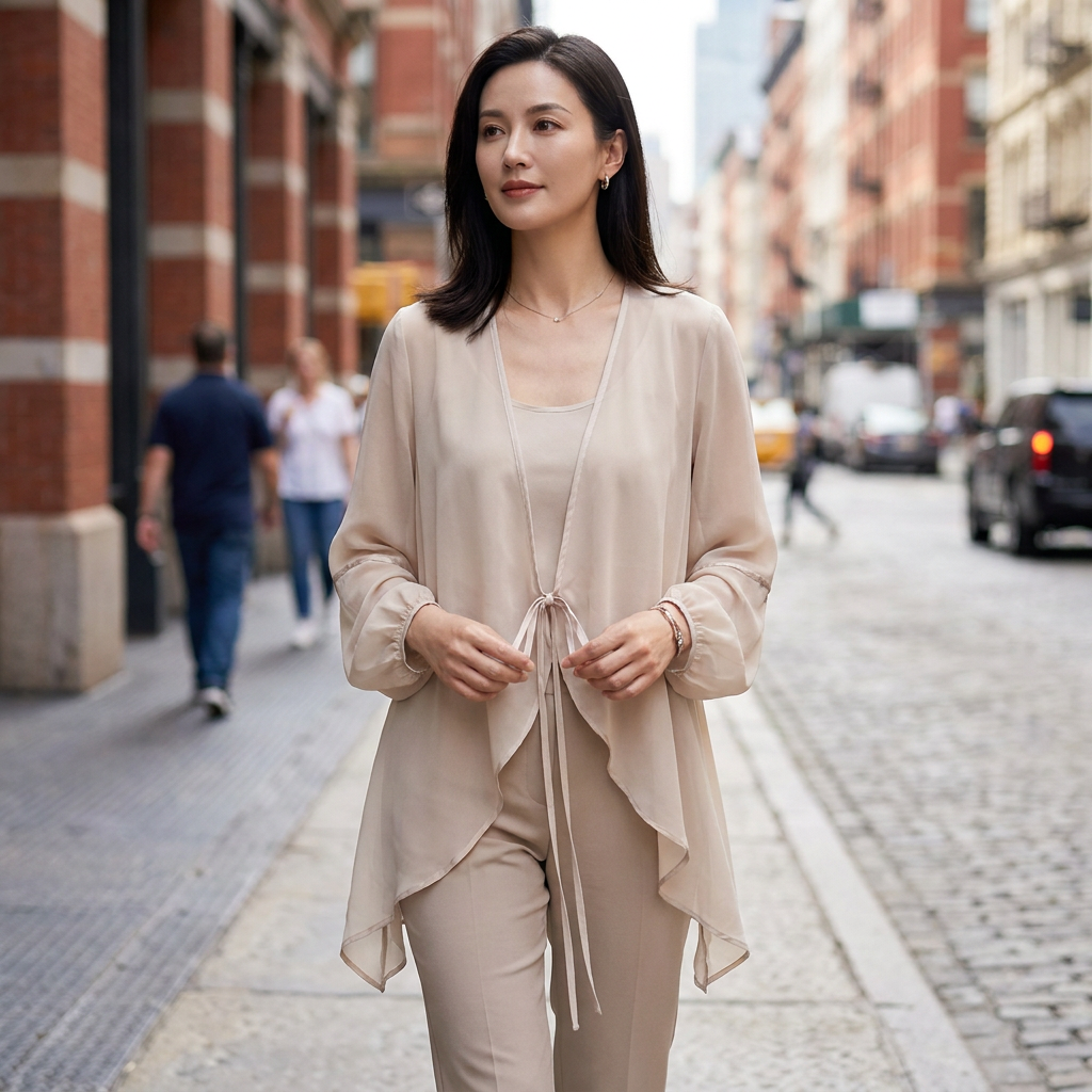 Daisy Tie Front Chiffon Blouse
